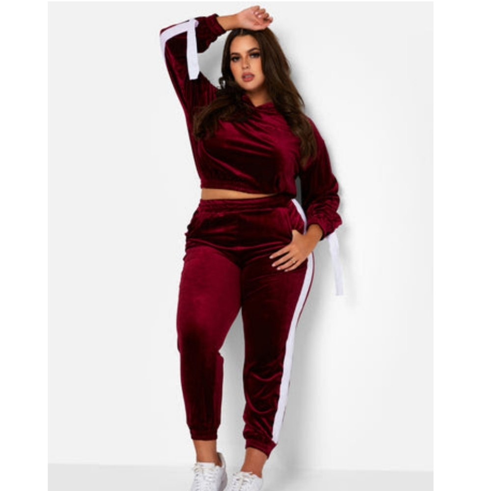 Rebdolls maroon track pants